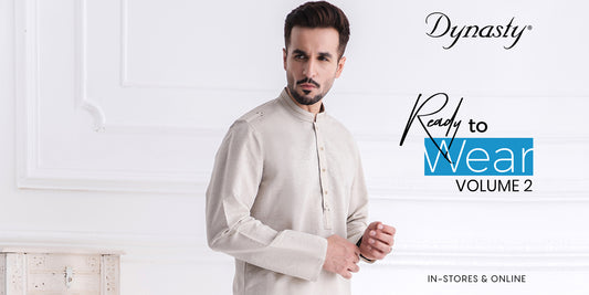 Trendy “Ready to wear” collection for men at Dynasty Fabrics!