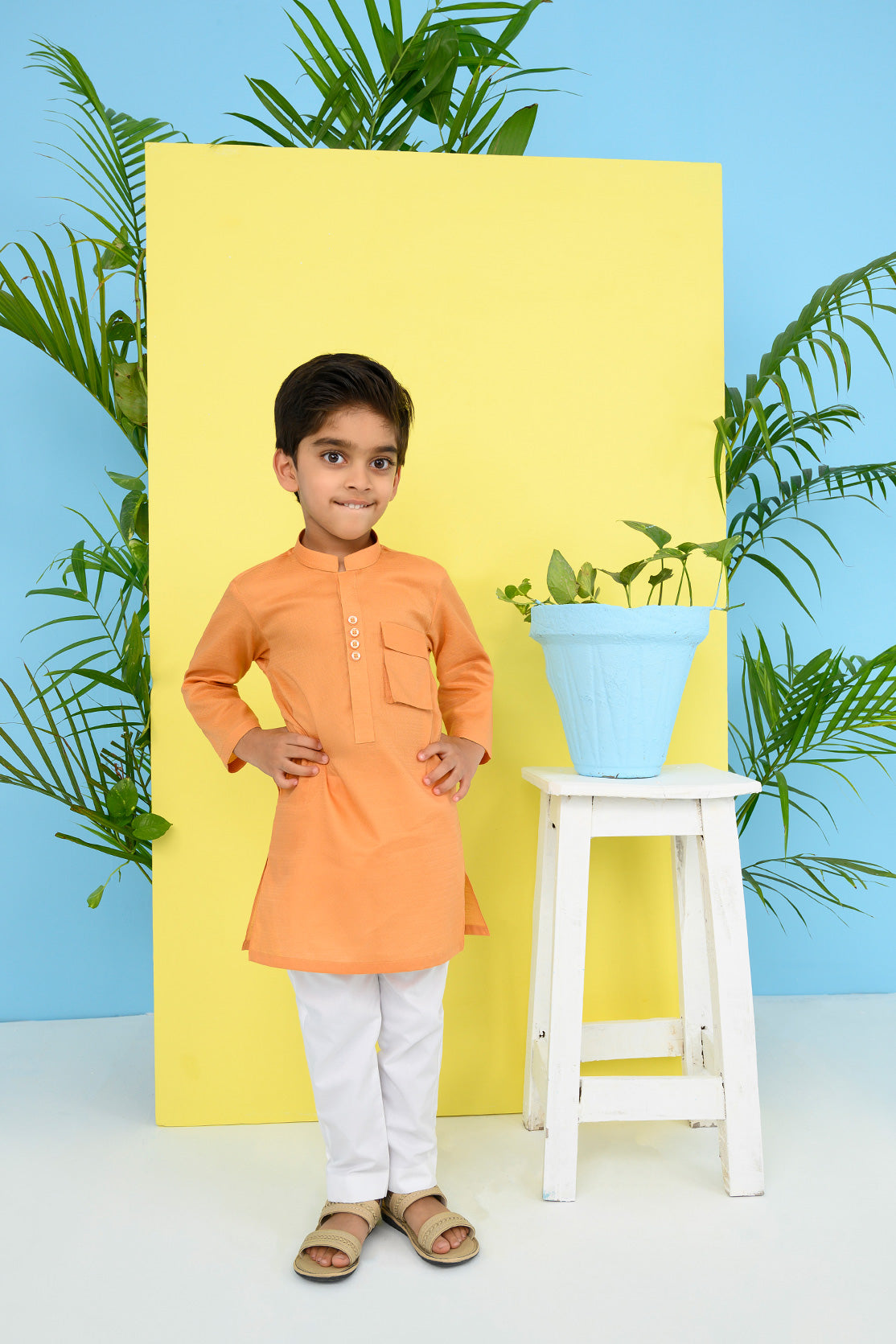 Textured Cotton Kurta