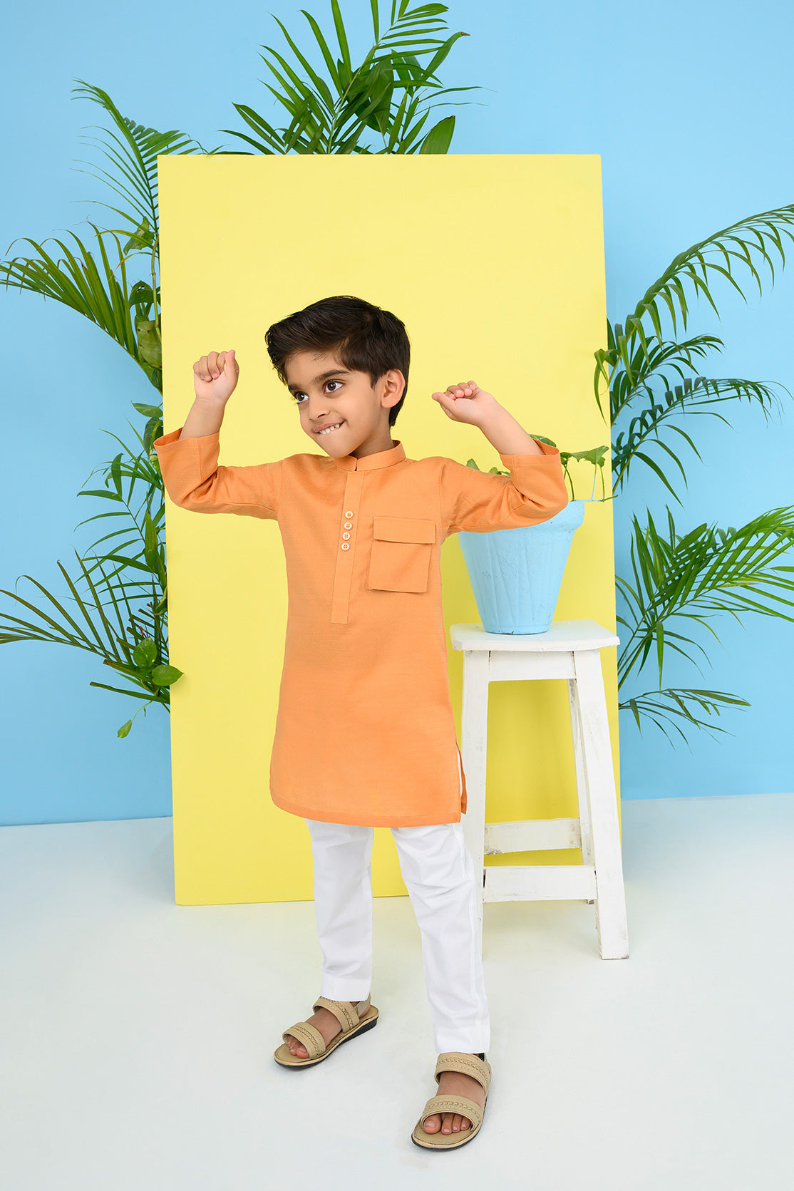 Textured Cotton Kurta